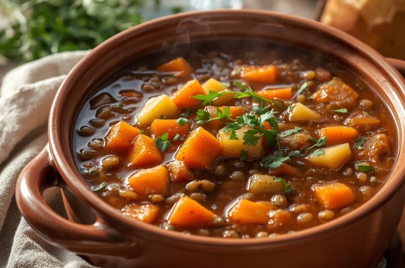 Hearty One-Pot Vegetable Lentil Soup