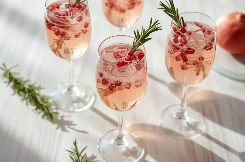 Pomegranate Rosé Spritzers
