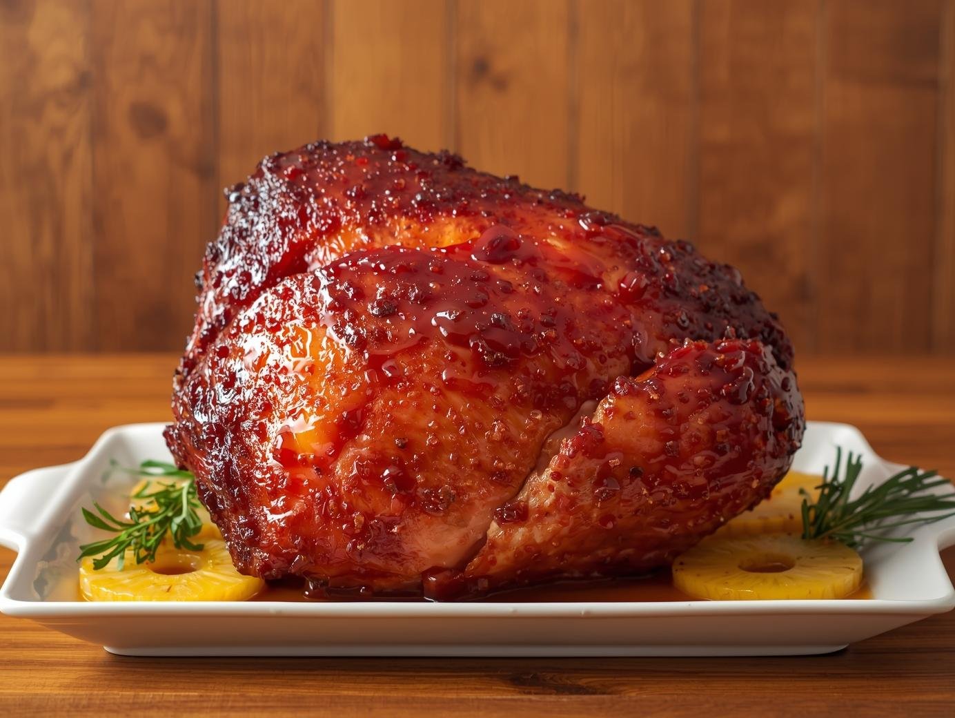 Pineapple-Honey Glazed Ham