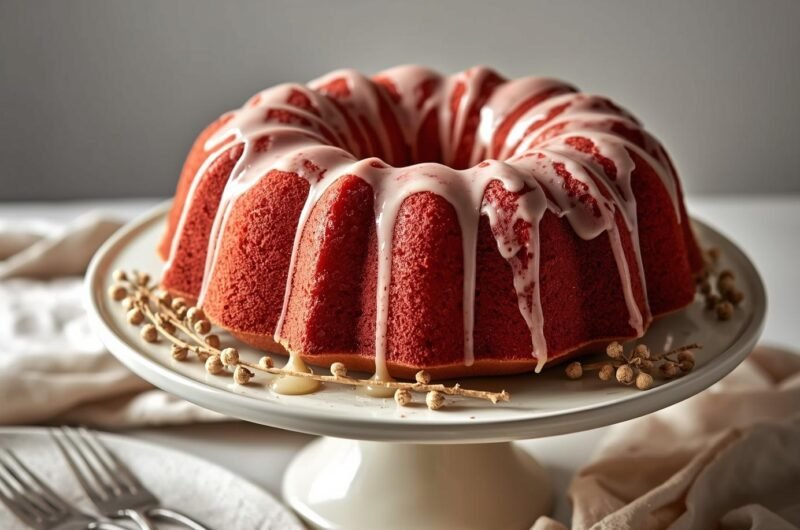 Red Velvet Cream Cheese Bundt Cake