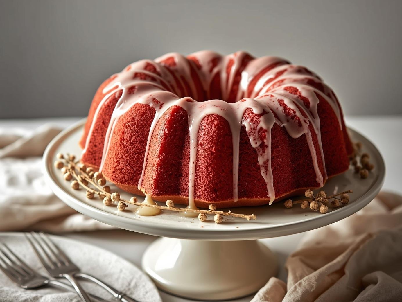 Red Velvet Cream Cheese Bundt Cake