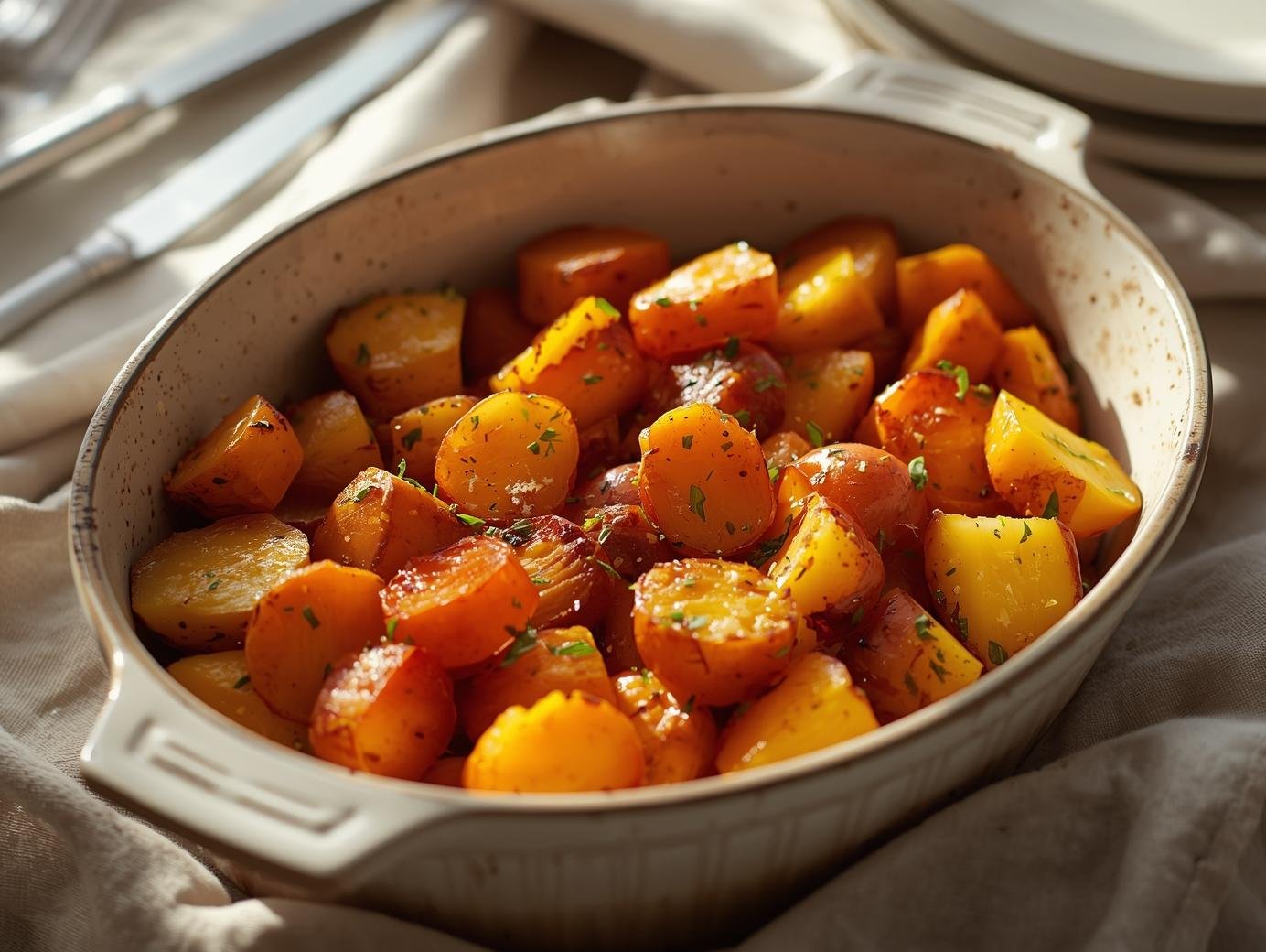 Roasted Potatoes & Carrots