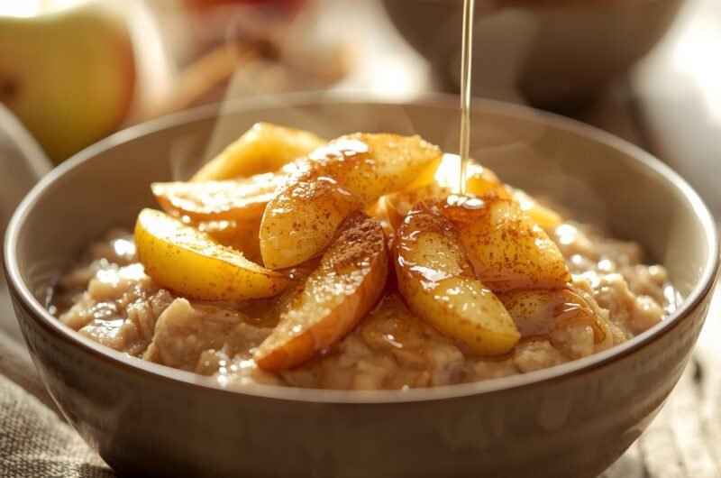 Slow Cooker Apple Cinnamon Oatmeal
