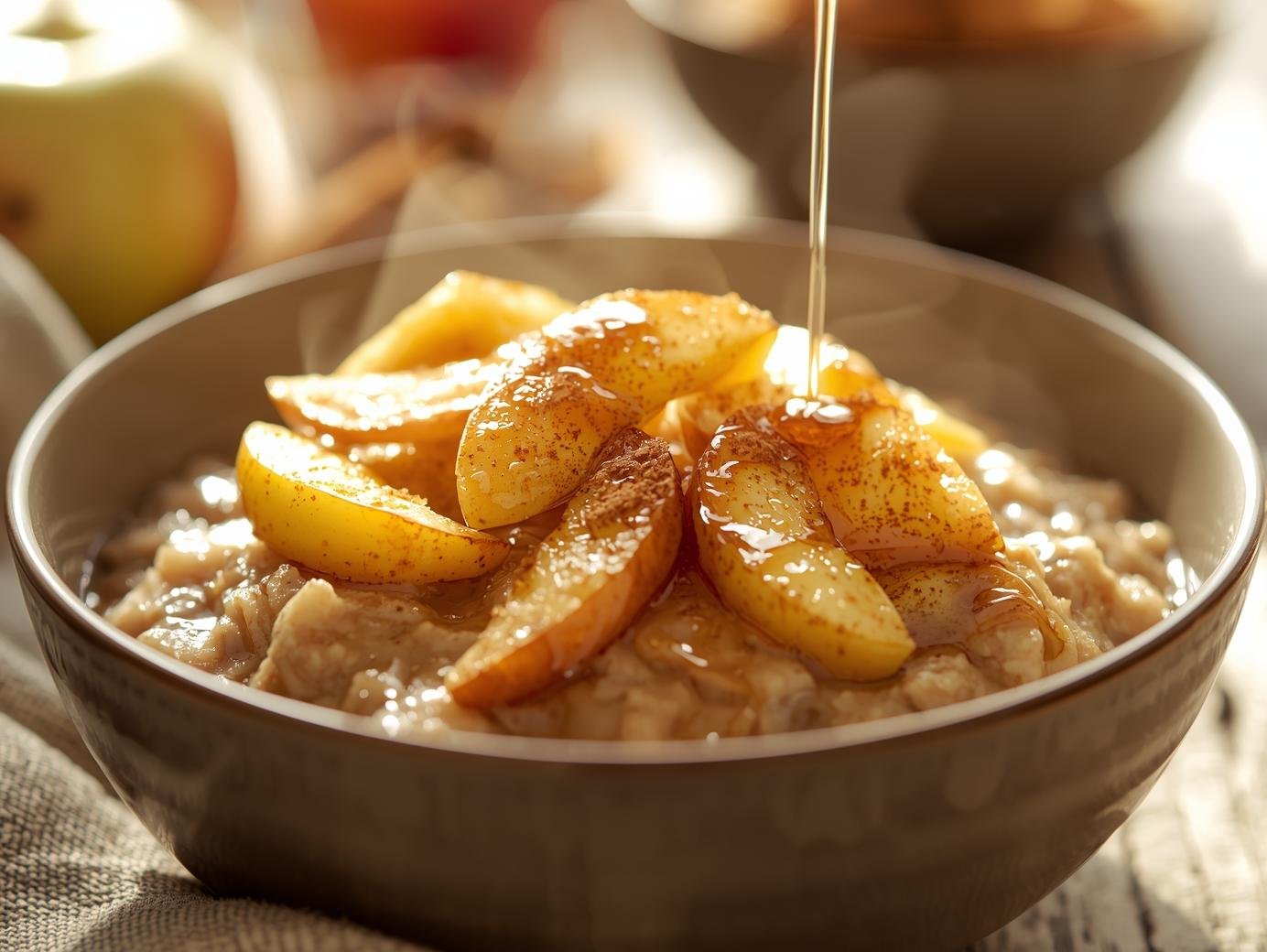Slow Cooker Apple Cinnamon Oatmeal