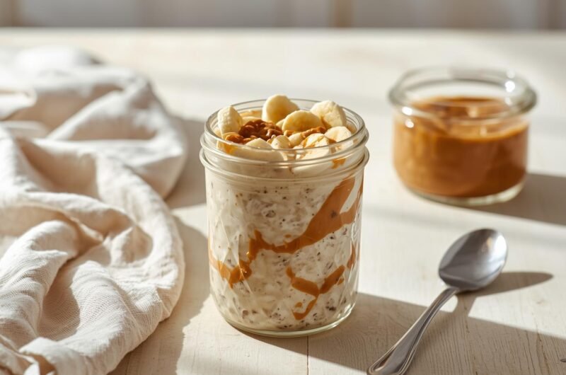 Peanut Butter & Banana Overnight Oats