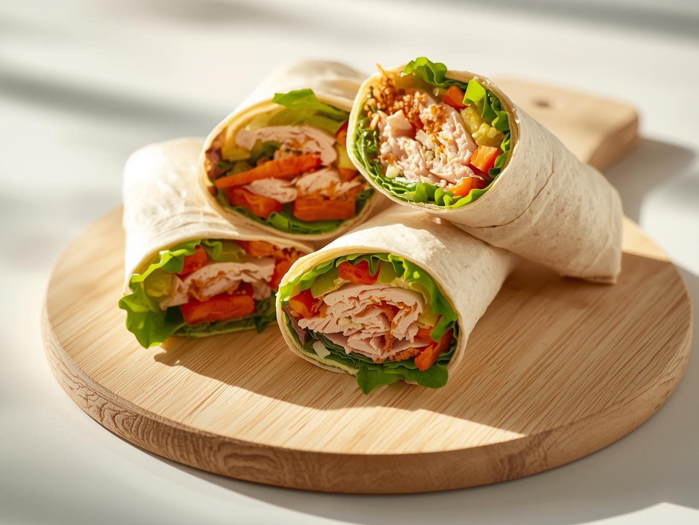 Turkey & Veggie Wraps