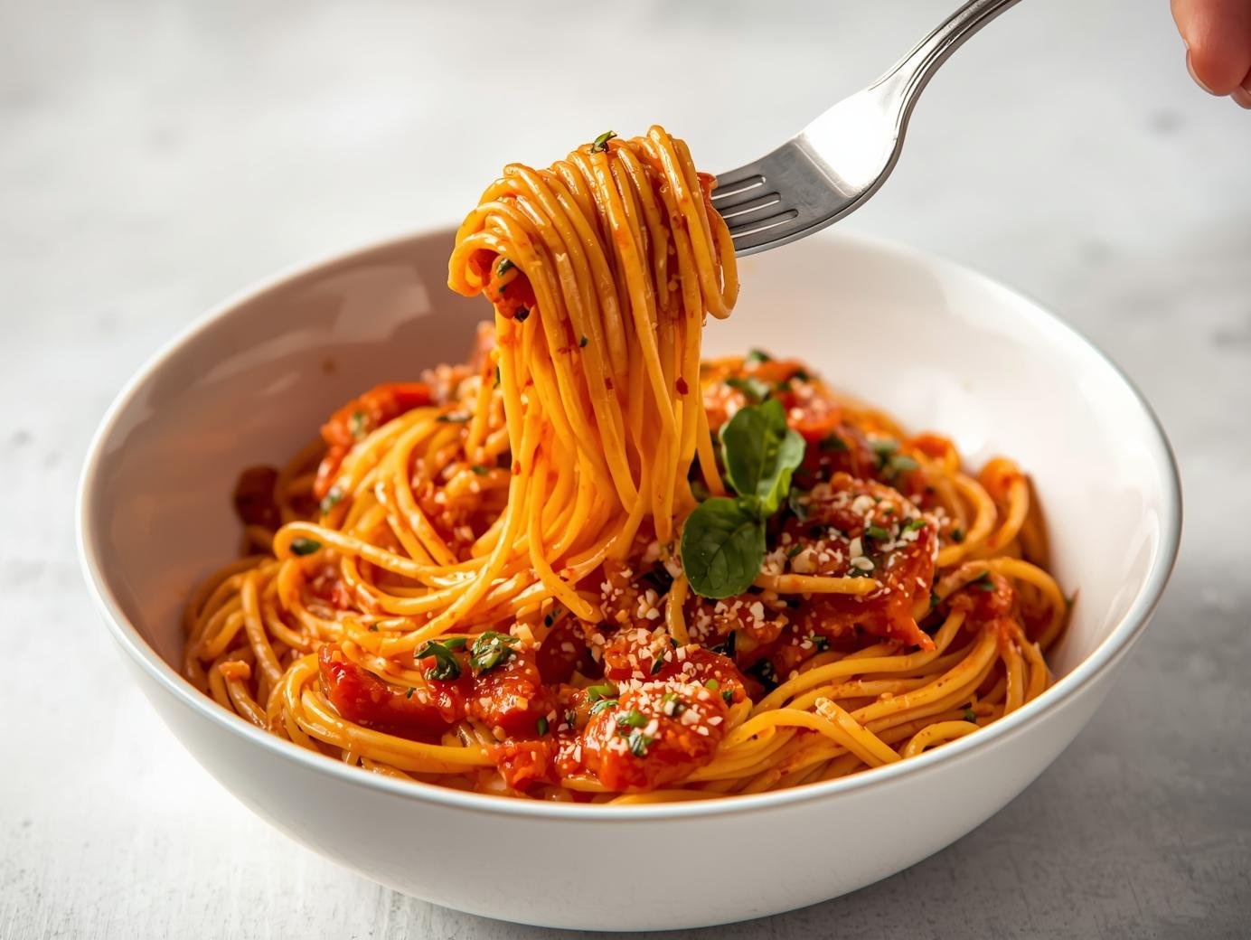 Spaghetti with Veggie Tomato Sauce