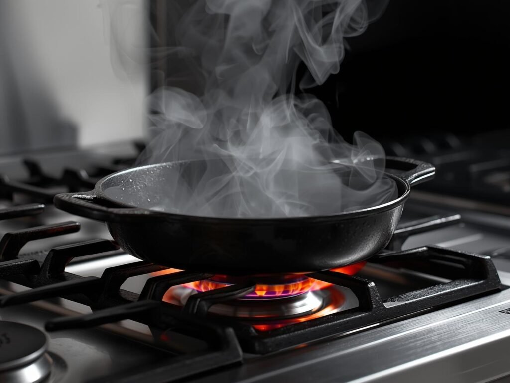 common cooking mistakes - high heat