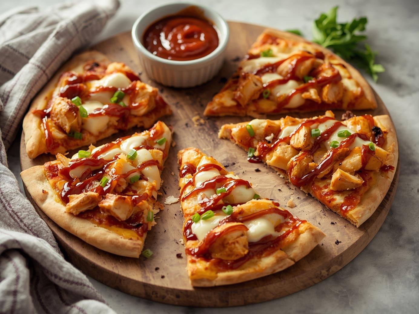 BBQ Chicken Flatbread Pizzas