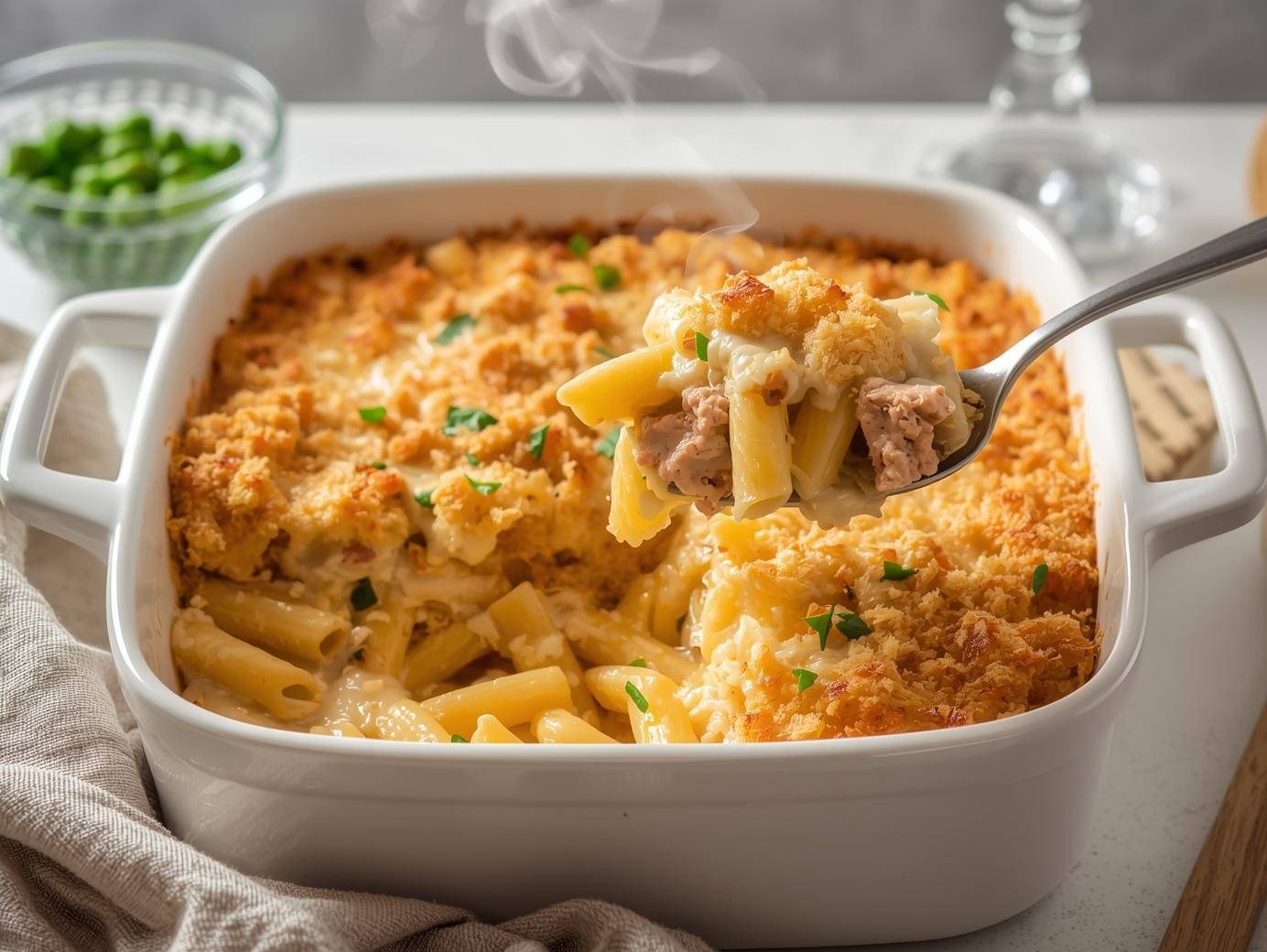 Creamy Tuna Pasta Bake