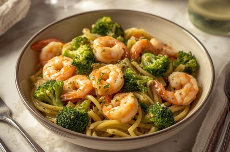 Shrimp and Broccoli Pasta