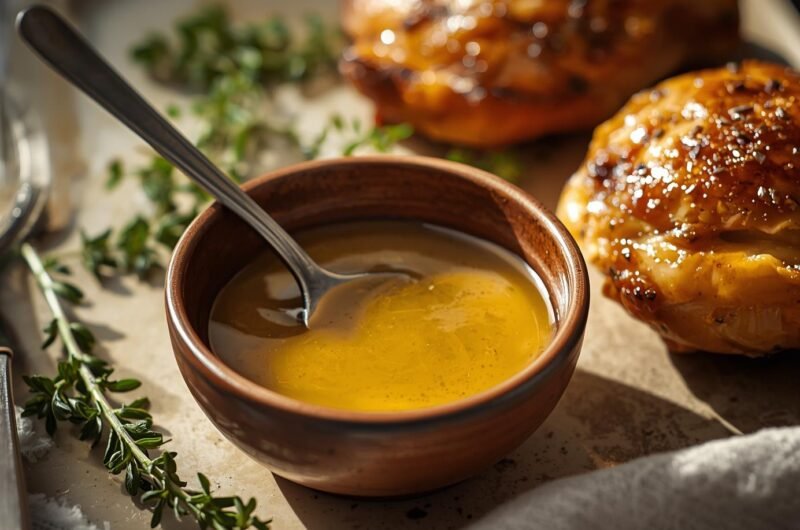 Honey Dijon Pan Sauce