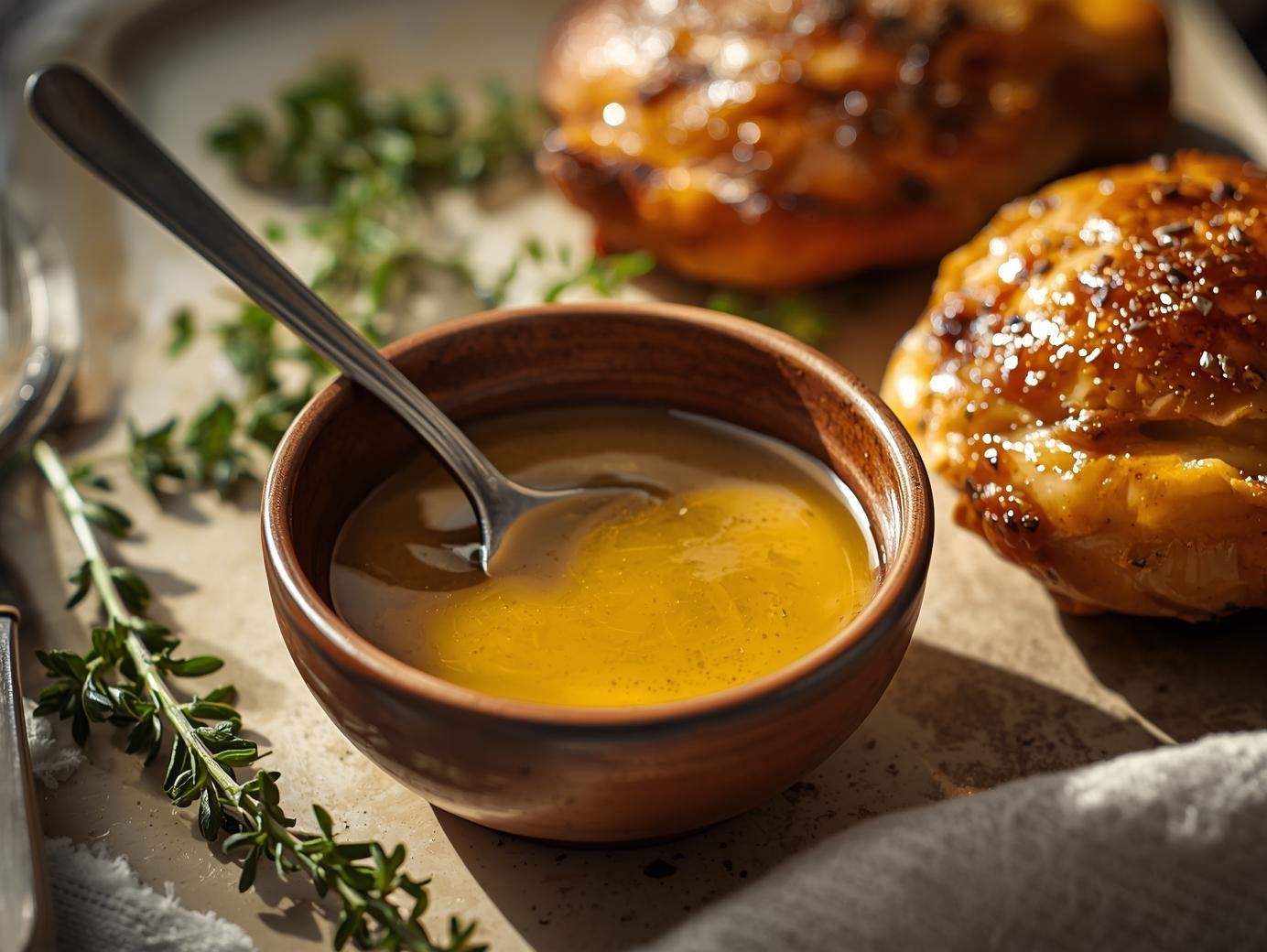 Honey Dijon Pan Sauce