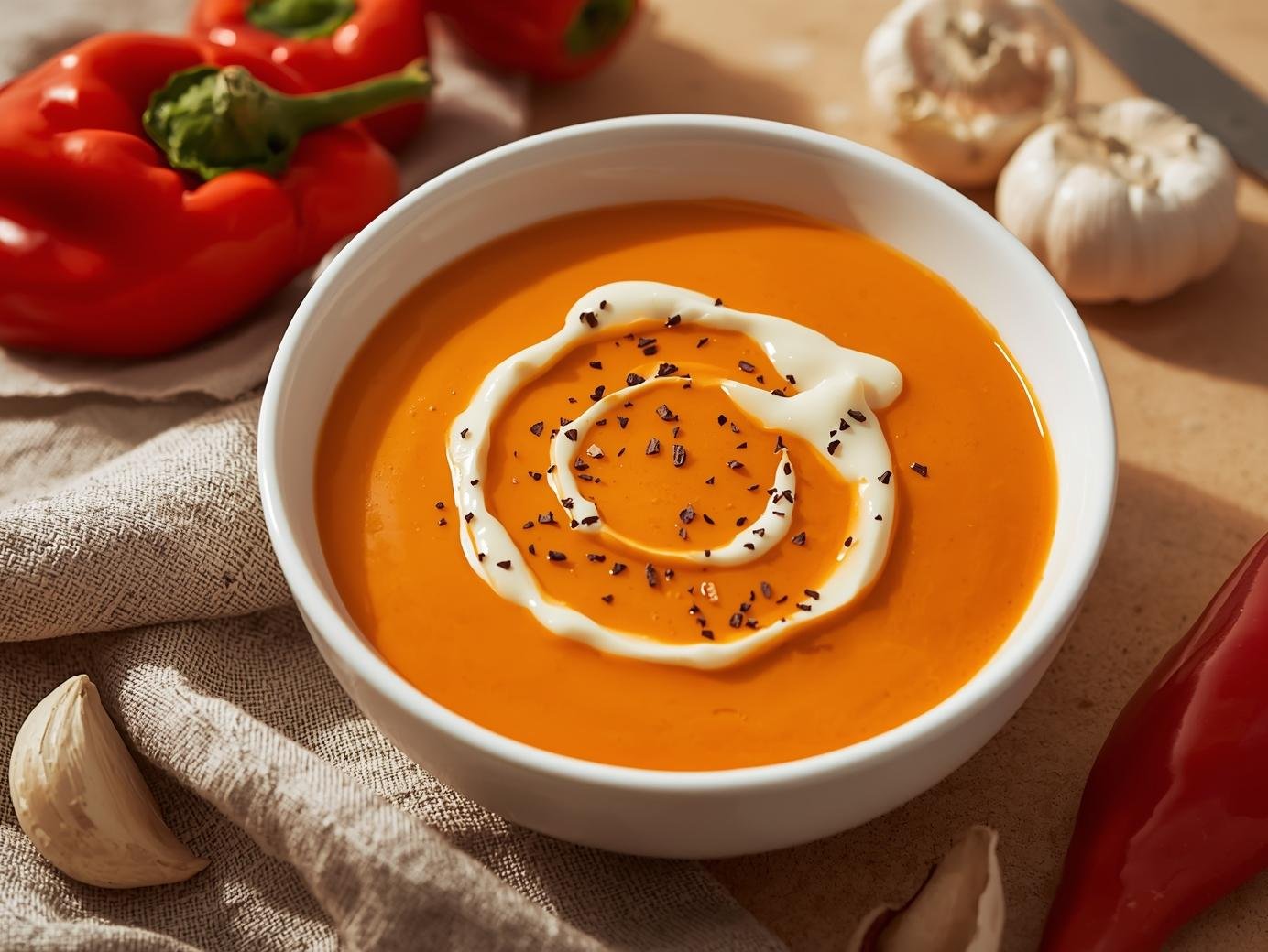 Roasted Red Pepper Cream Sauce