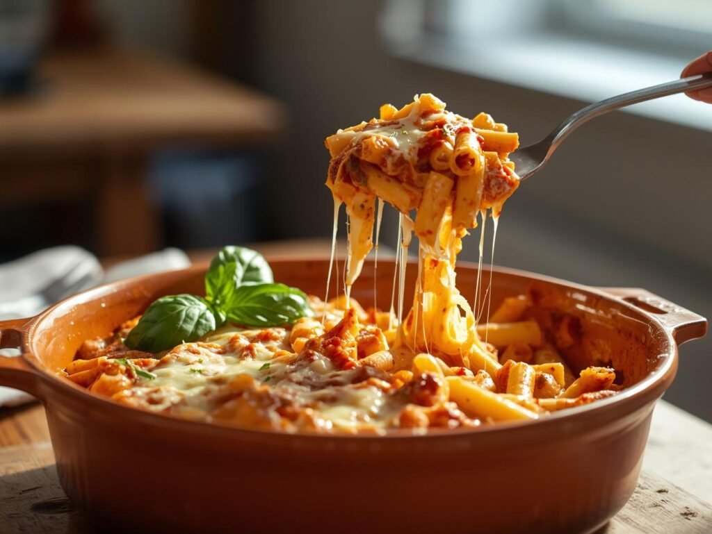 Healthy Baked Ziti with Hidden Veggies