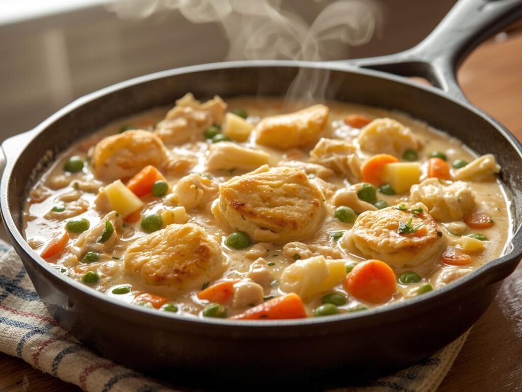 Healthy Chicken Pot Pie Skillet