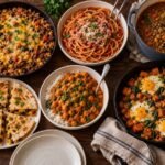 Cheap meals under $2 a serving, including spaghetti marinara, chickpea curry and taco rice
