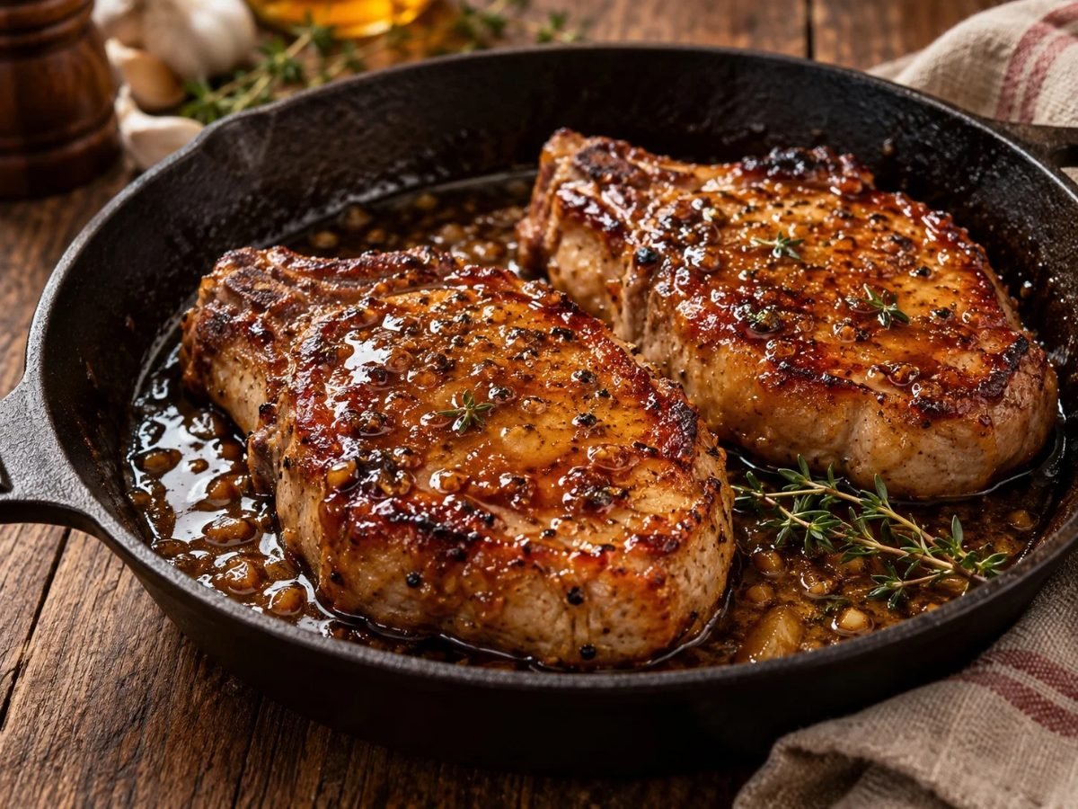 Honey-Glazed Pork Chops
