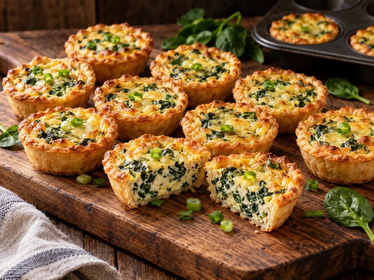 Mini Spinach Quiches