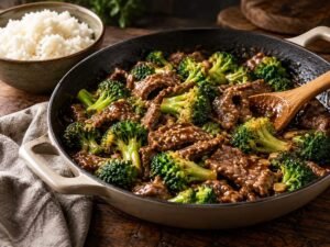 One-Pot Beef and Broccoli One-pot beef and broccoli in a glossy soy garlic sauce