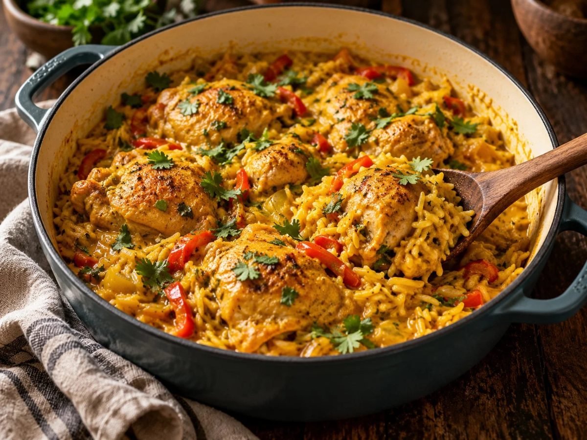 One-Pot Curry Chicken and Rice