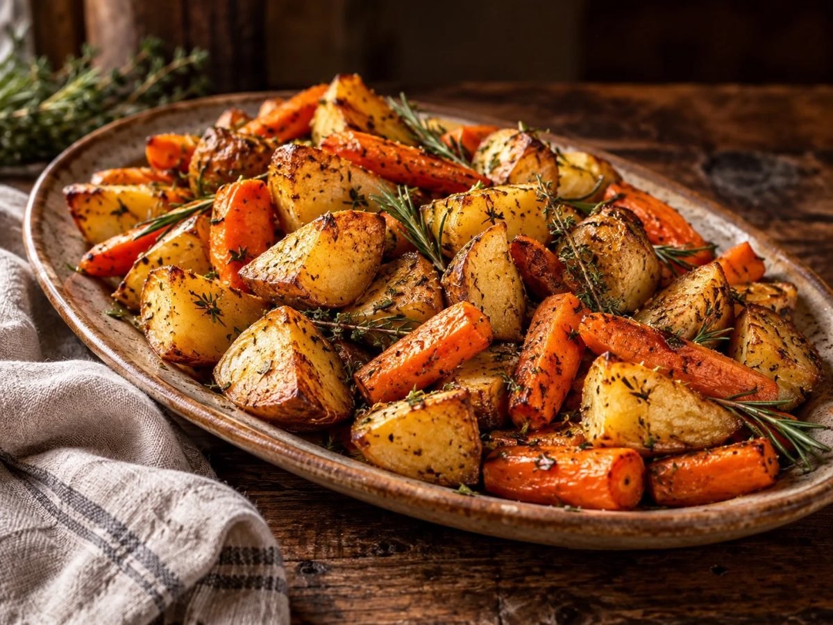 Roasted Potatoes & Carrots