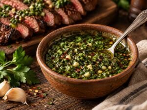 Simple Chimichurri Simple chimichurri sauce with fresh parsley and garlic
