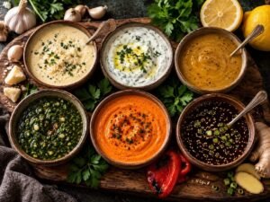 6 Simple Sauces That Instantly Upgrade Any Meal Simple sauces, including lemon herb yogurt sauce and roasted red pepper cream sauce