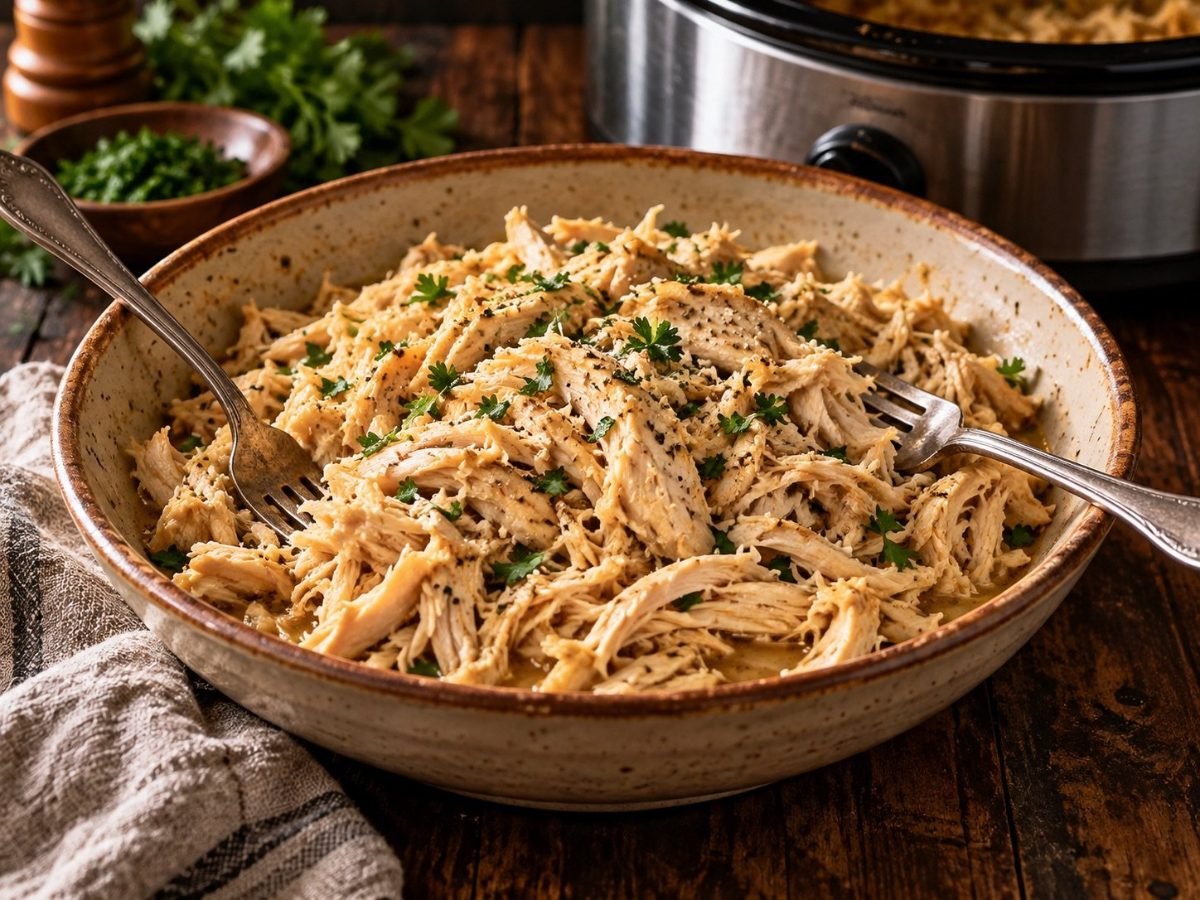 Slow Cooker Shredded Chicken