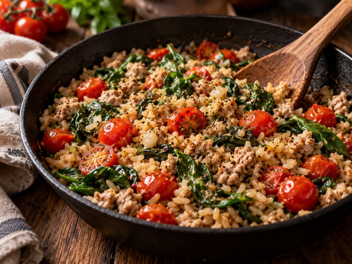 Savory Turkey & Rice Skillet