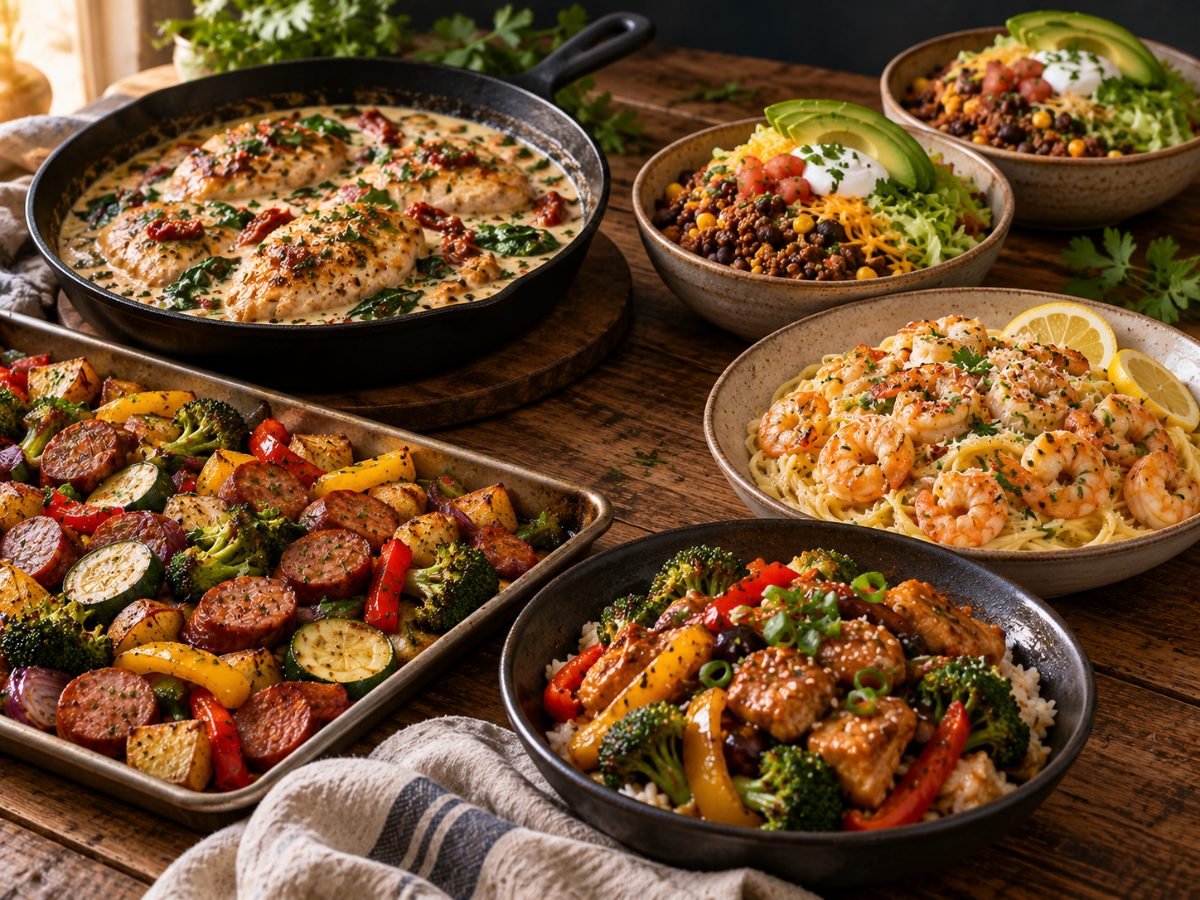 5 Easy Weeknight Dinner Recipes (Ready in 30 Minutes or Less)